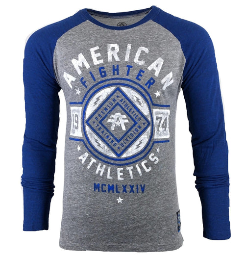 AMERICAN FIGHTER Men's T-Shirt CHESTNUT HILL Long Sleeve Shirt Athletic Biker
