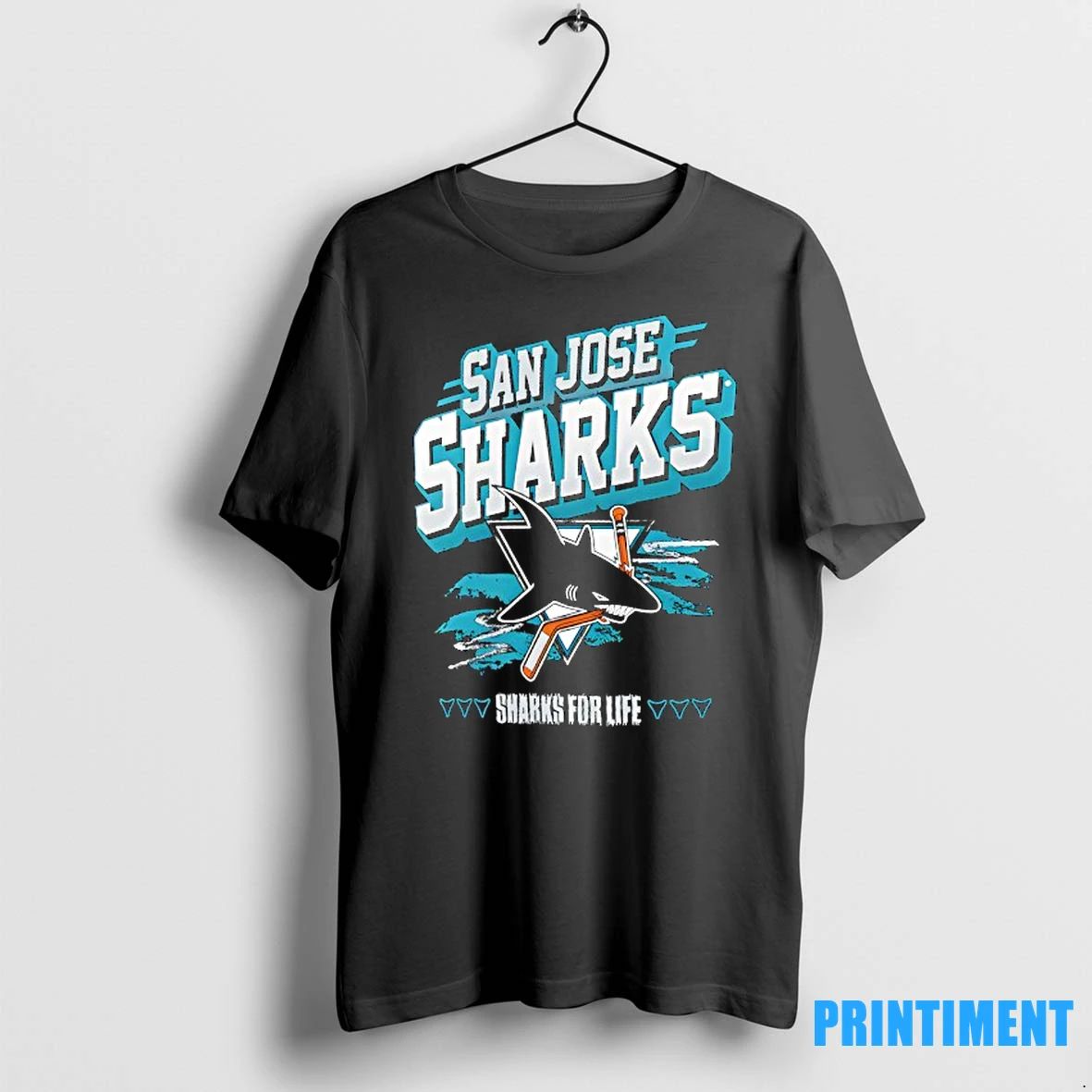 San Jose Sharks Sharks For Life Logo Tshirts Sweater