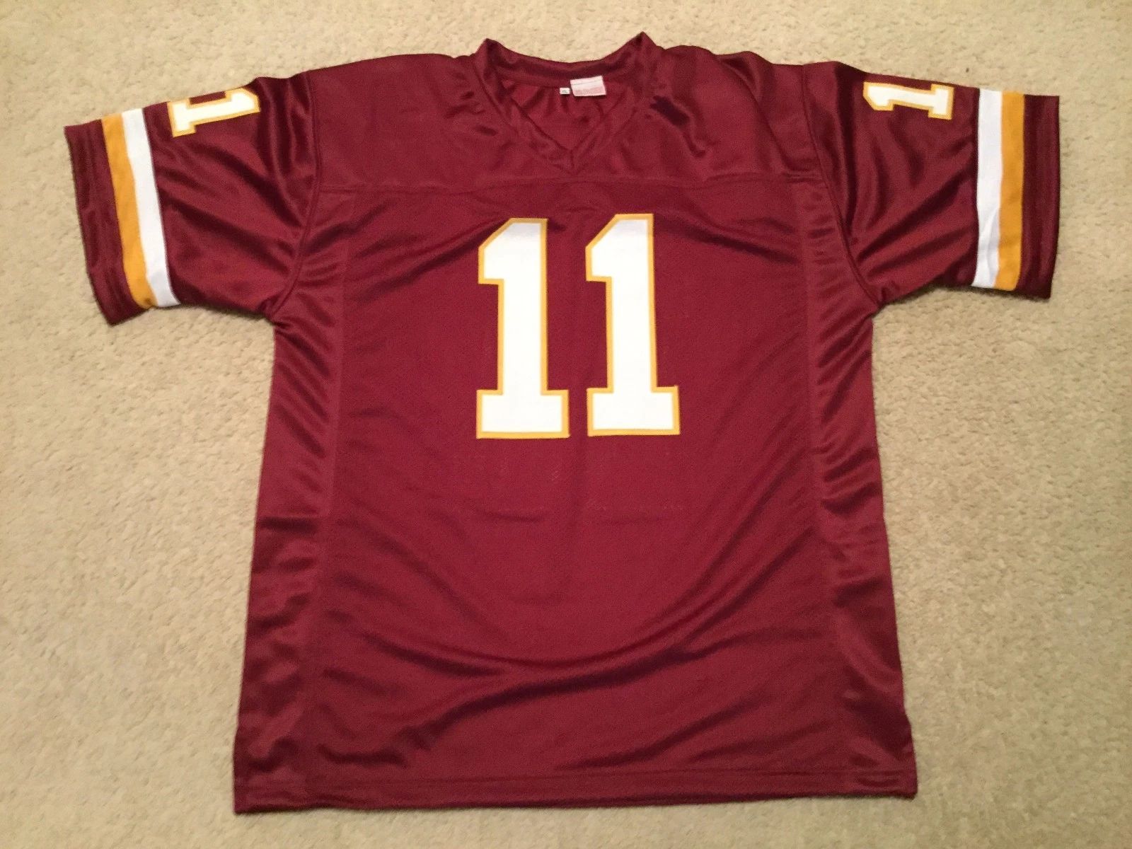 Custom Mark Rypien Burgundy Mesh Football Jersey