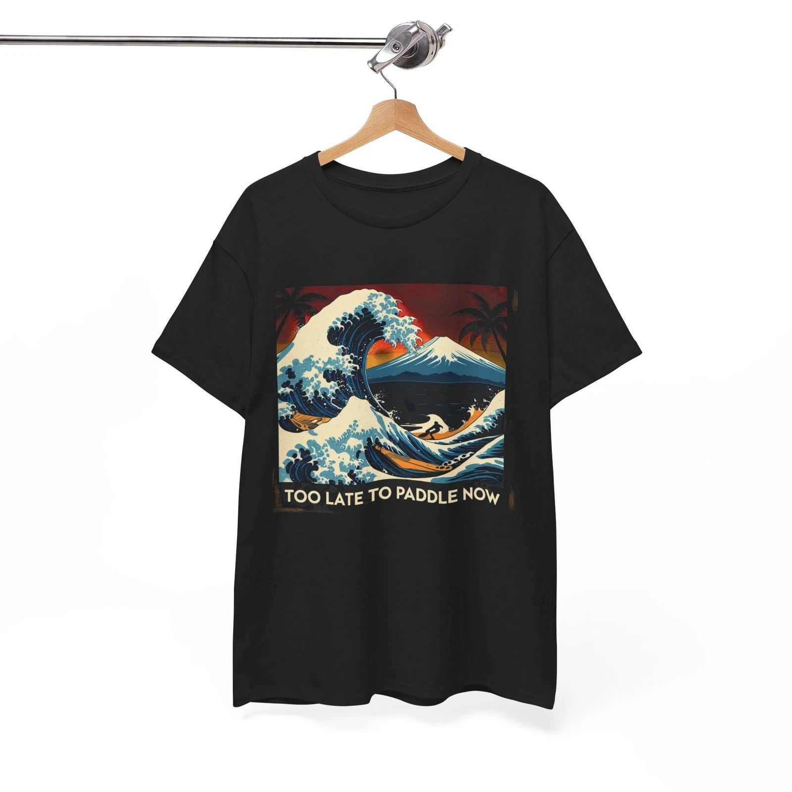 Surfing Wave Graphic Tee, Casual Summer Shirt, Gift for Beach Lovers