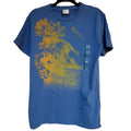 Palm Tree Tee Shirt Men's Size Medium Custom 77 Blue Graphic Hibiscus