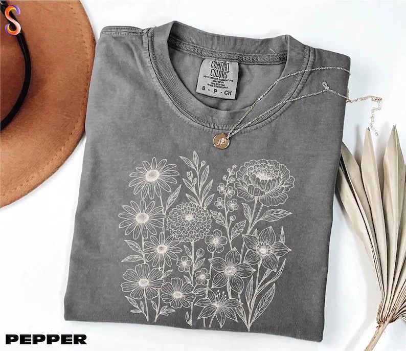 Wildflowers Flower Boho Comfort Tee Nature Lover Gift