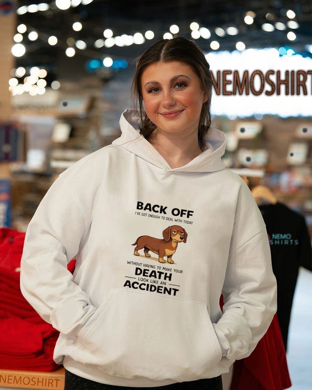Dachshund Back Off I’ve Got Enough to Deal With Today shirt
