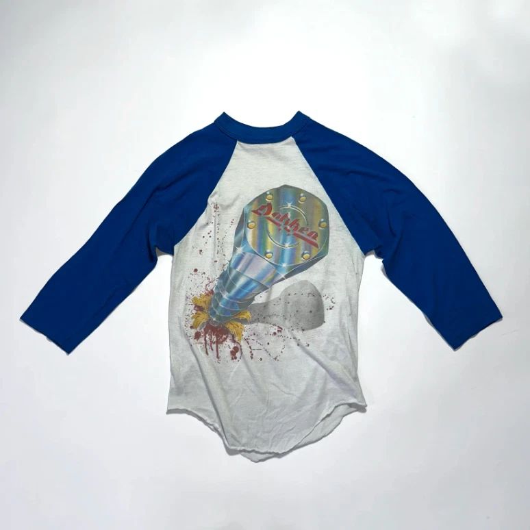 vintage dokken tour raglan tee 1984 rare double sided