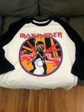Iron Maiden - Maiden Japan 1982 Raglan Beast on the Road World Tour,  S to 3XL