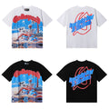 Godspeed Skeleton Surf Graphic Tee Streetwear Men's Hip Hop Skate Gothic T-Shirt