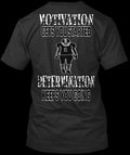 Motivation&determination football T-Shirt Made in the USA Size S to 5XL