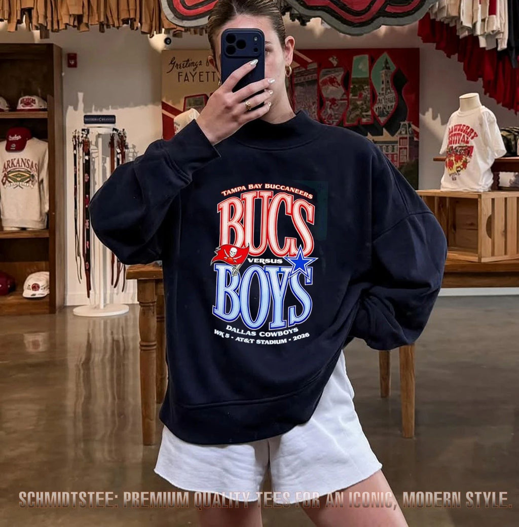 Tampa Bay Buccaneers Bucs Vs Dallas Cowboys Boys 2026 Week 5 At At&T Stadium shirt