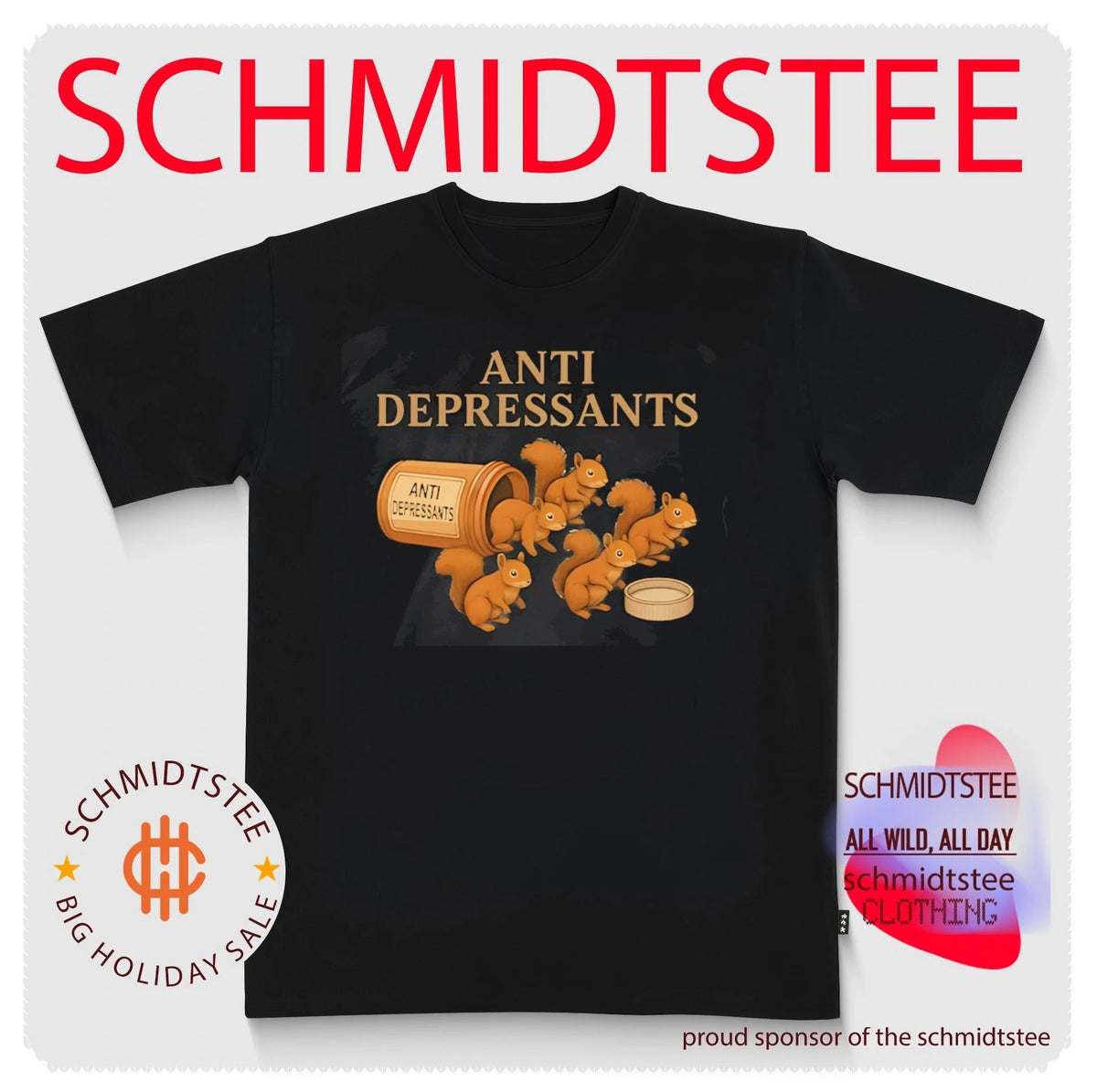 Anti Depressants Squirrels squirrel pills shirt