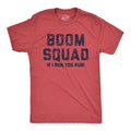 Mens Boom Squad T Shirt Funny Sarcastic Fourth Of July Fireworks Tee for Guys