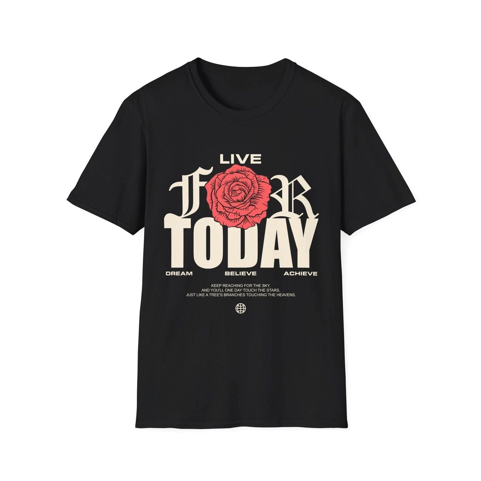 Live for Today Motivational Black T-Shirt, Unisex Inspirational Tee, Gift [...]