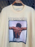 Vtg KSM Band Jesus Read Between The Lines Concert T-shirt