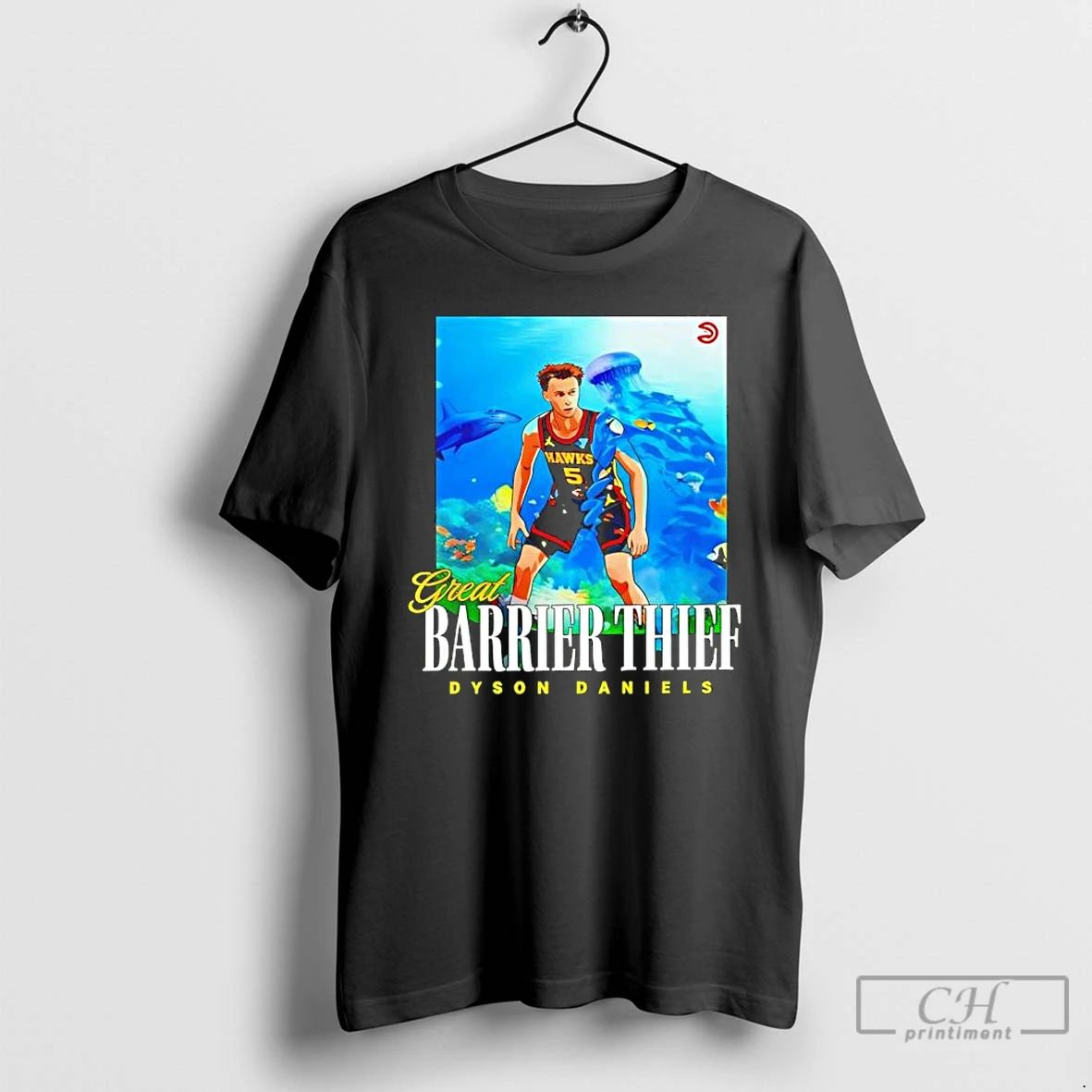 Classic Dyson Daniels Atlanta Hawks Great Barrier Thief T Shirts