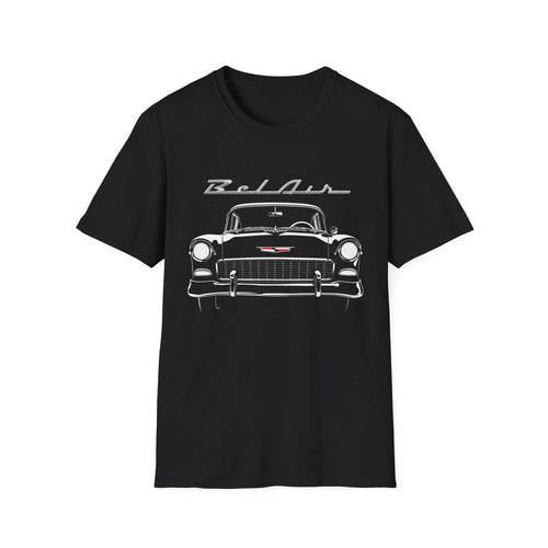 1955 Chevy Bel Air T-Shirt | Classic Car Graphic Tee | Tri-Five Front View