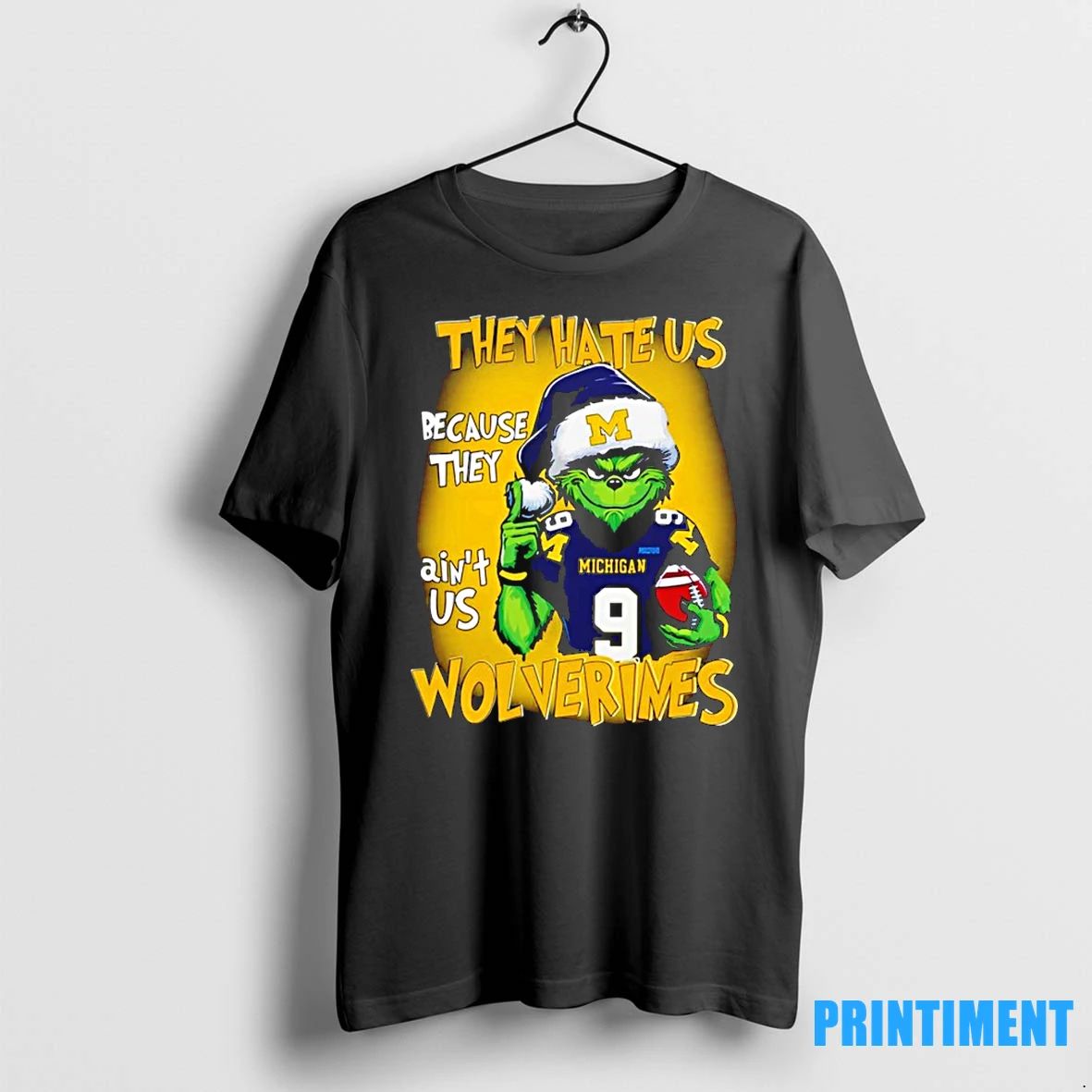 Grinch They Hate Us Because They Aint Us Michigan Wolverines Tshirts Sweater
