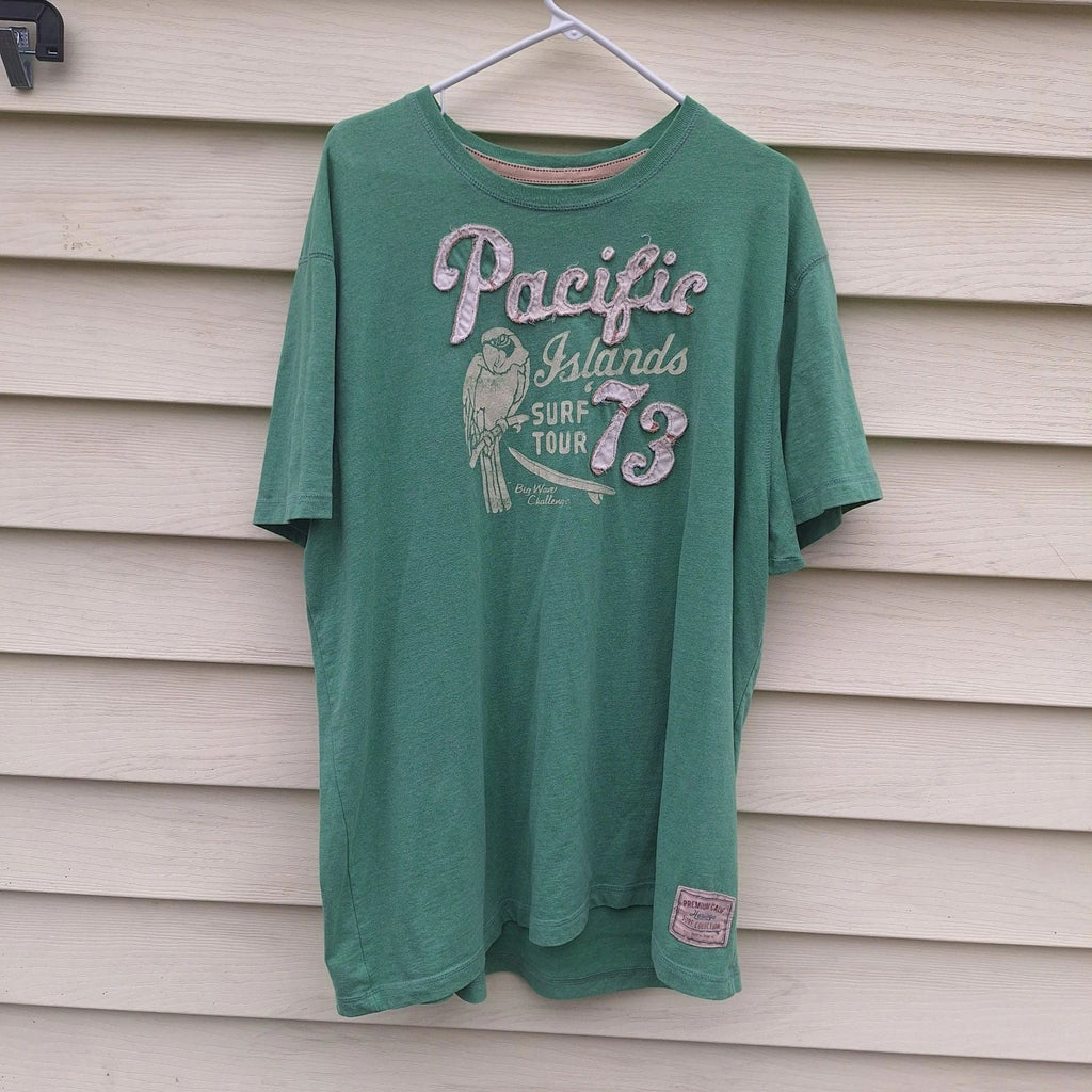 Vtg Y2K Old Navy Heritage Surf XXL Shirt Preppy Academia Skater Pinkman
