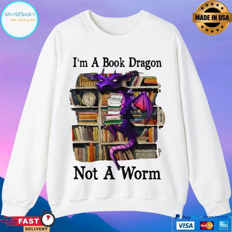 I’m A Book Dragon Not A Worm T-shirt
