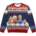 Christmas Family 3D Effect Couple Parent - Personalized Unisex Ugly Sweater