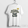 Classic Michigan Wolverines Basketball 26 National Champions