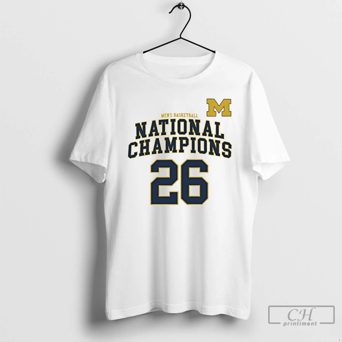 Classic Michigan Wolverines Basketball 26 National Champions