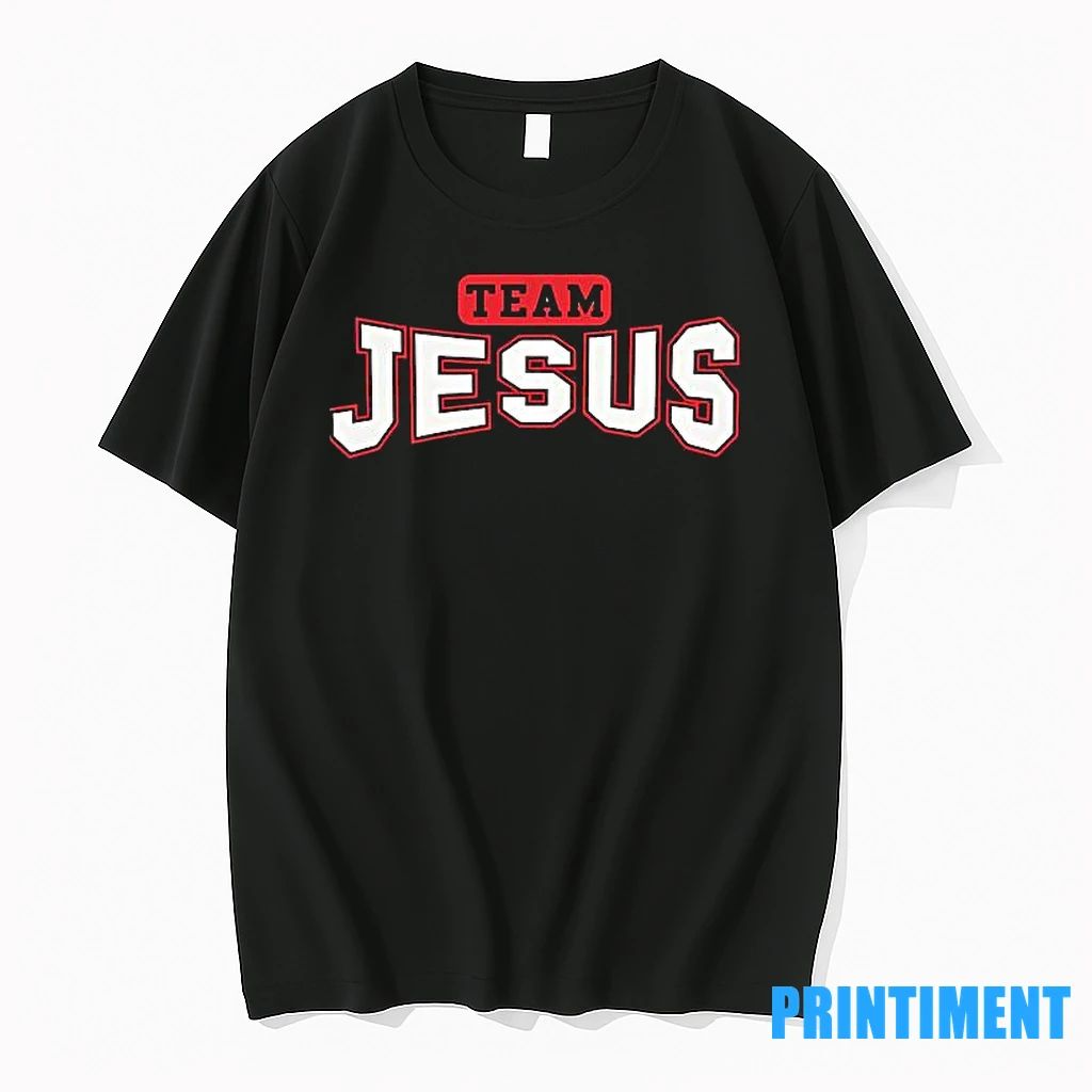 Christian Team Jesus Text Design Tshirts Sweater