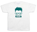 Man woman Geek funny modern fashion Tshirt tee smart cartoon Wise tee learning