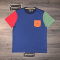 POLO RALPH LAUREN Men’s Custom Slim Fit Colorblock Cotton Crewneck T-Shirt