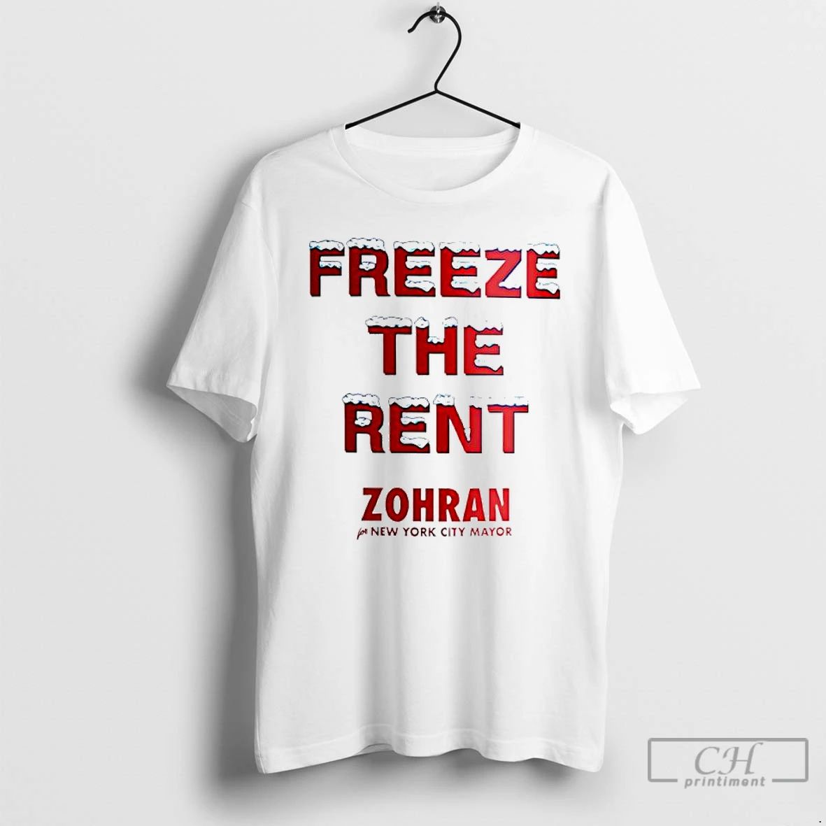 Premium Zohran Mamdani Freeze The Rent Zohran For New York City Mayor T Shirts