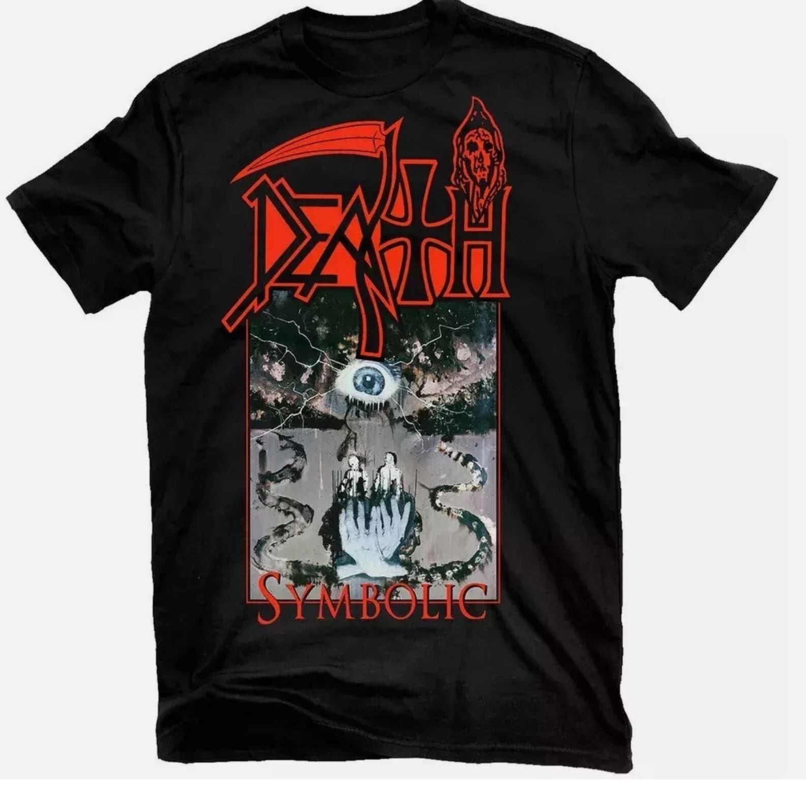 Death Band Symbolic Black Cotton T Shirt Full Size S-5XL
