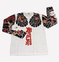 WORK By Exsek Tattoo Art Long Sleeve Size Large Japanese Style Dragon/floral