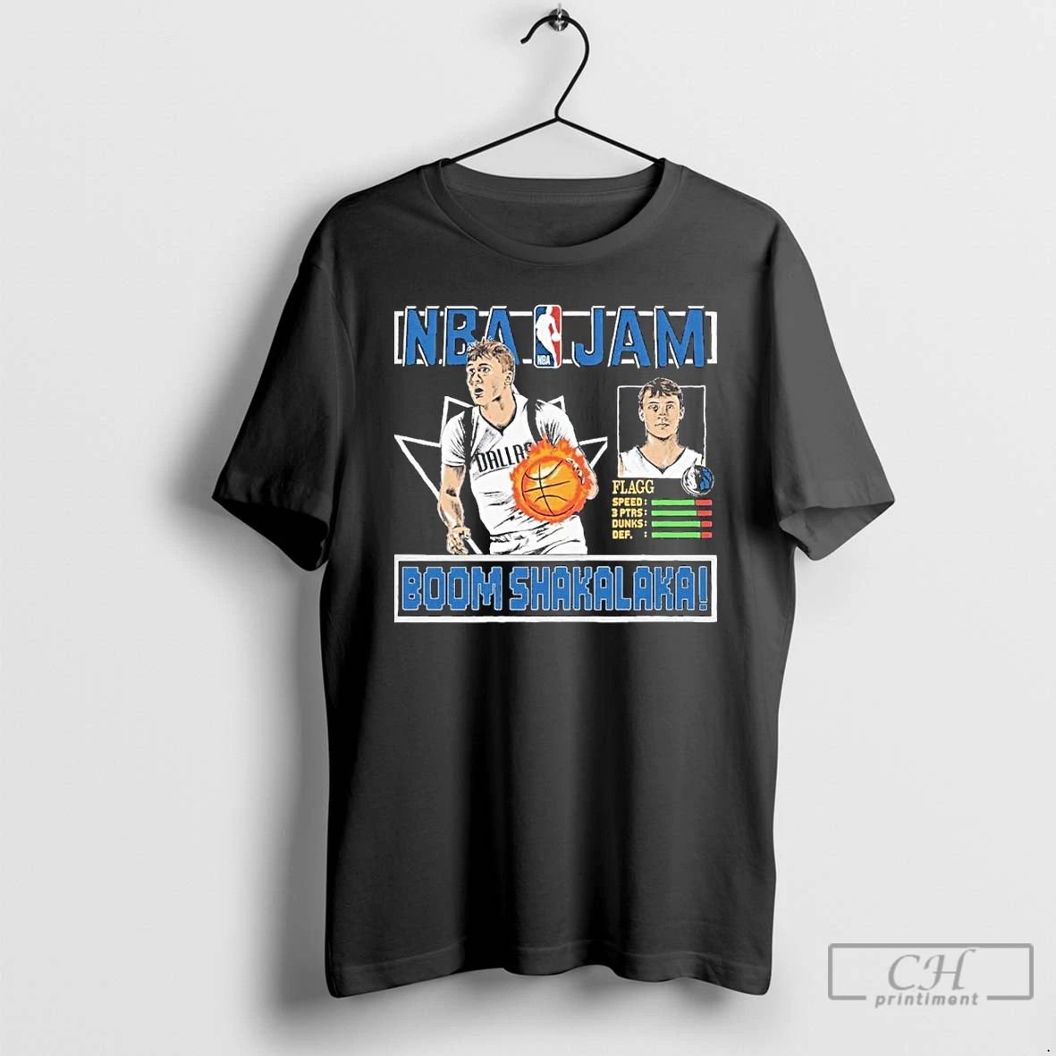 Classic Nba Jam Cooper Flagg Dallas Mavericks T Shirts