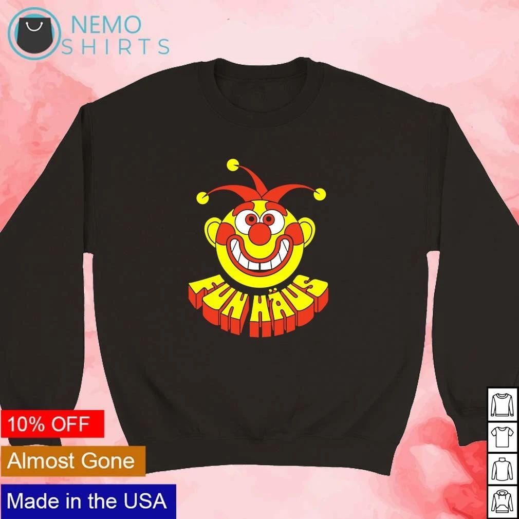 Fun Häus Clown funhaus jester circus retro shirt