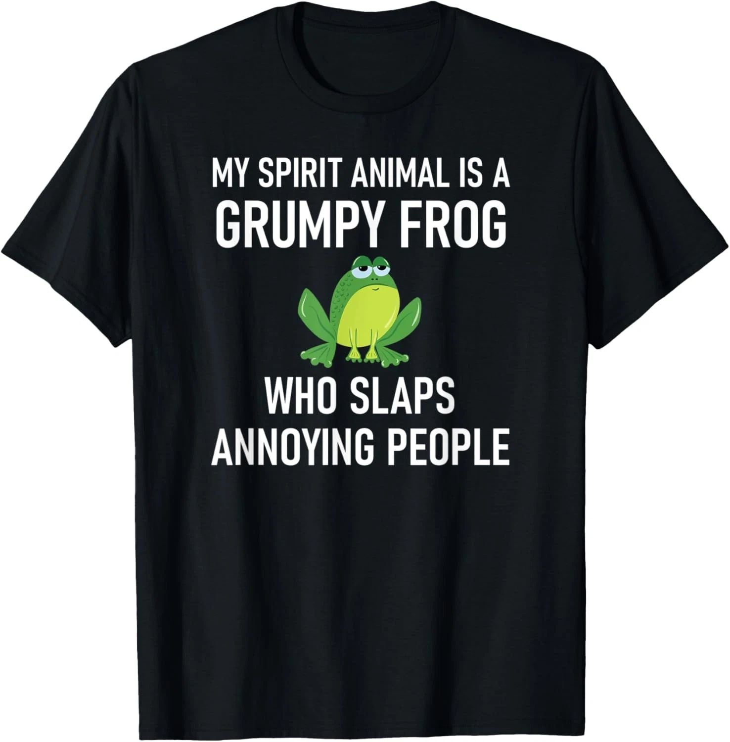 My Spirit Animal Is A Grumpy Frog, Funny, Jokes, Sarcastic T-Shirt