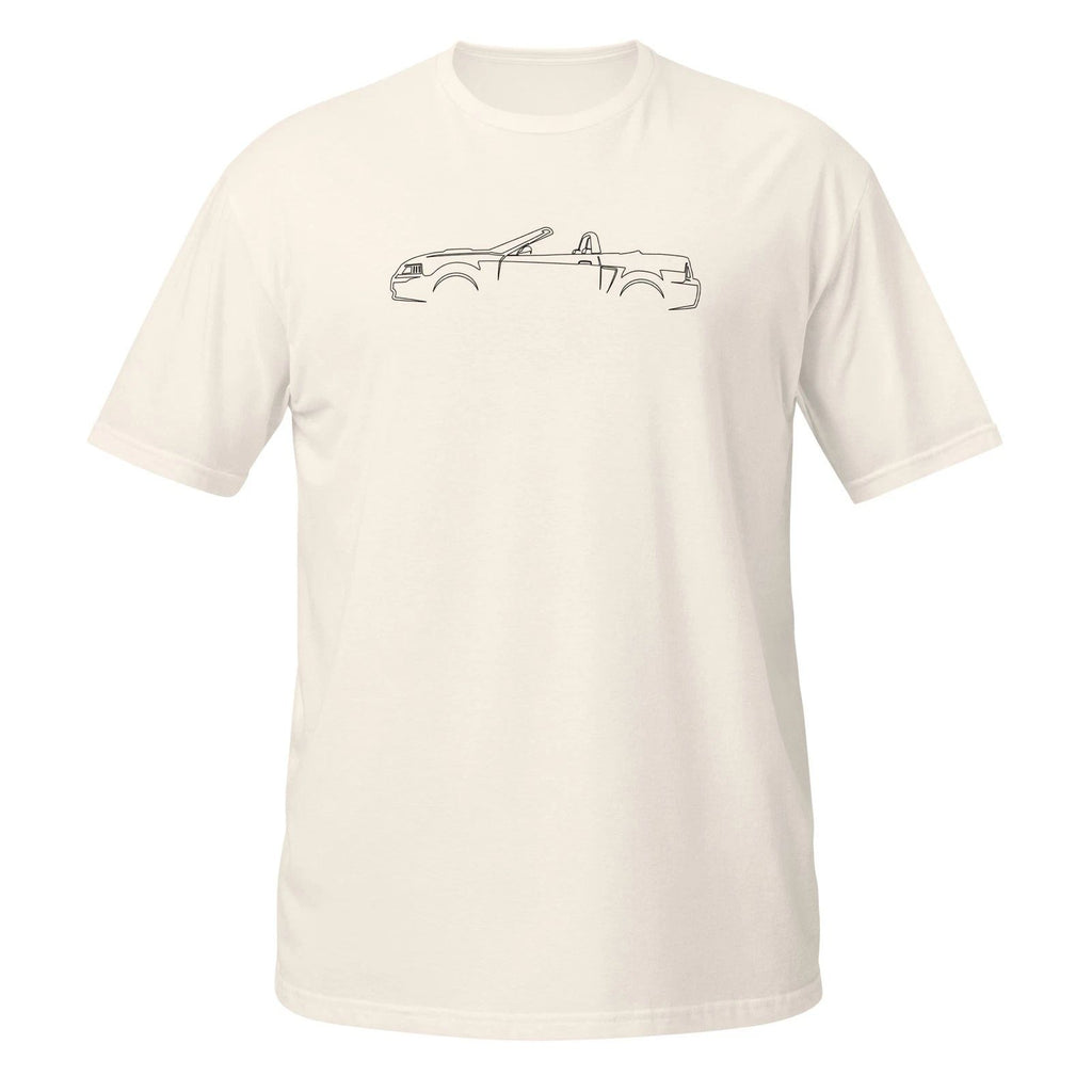 Comfy T-Shirt For Ford Mustang GT Convertible 2002 Car Lovers Birthday Gift Tee