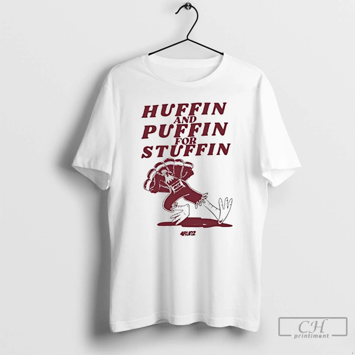 Classic Huffin And Puffin For Stuffin Turkey T Shirts