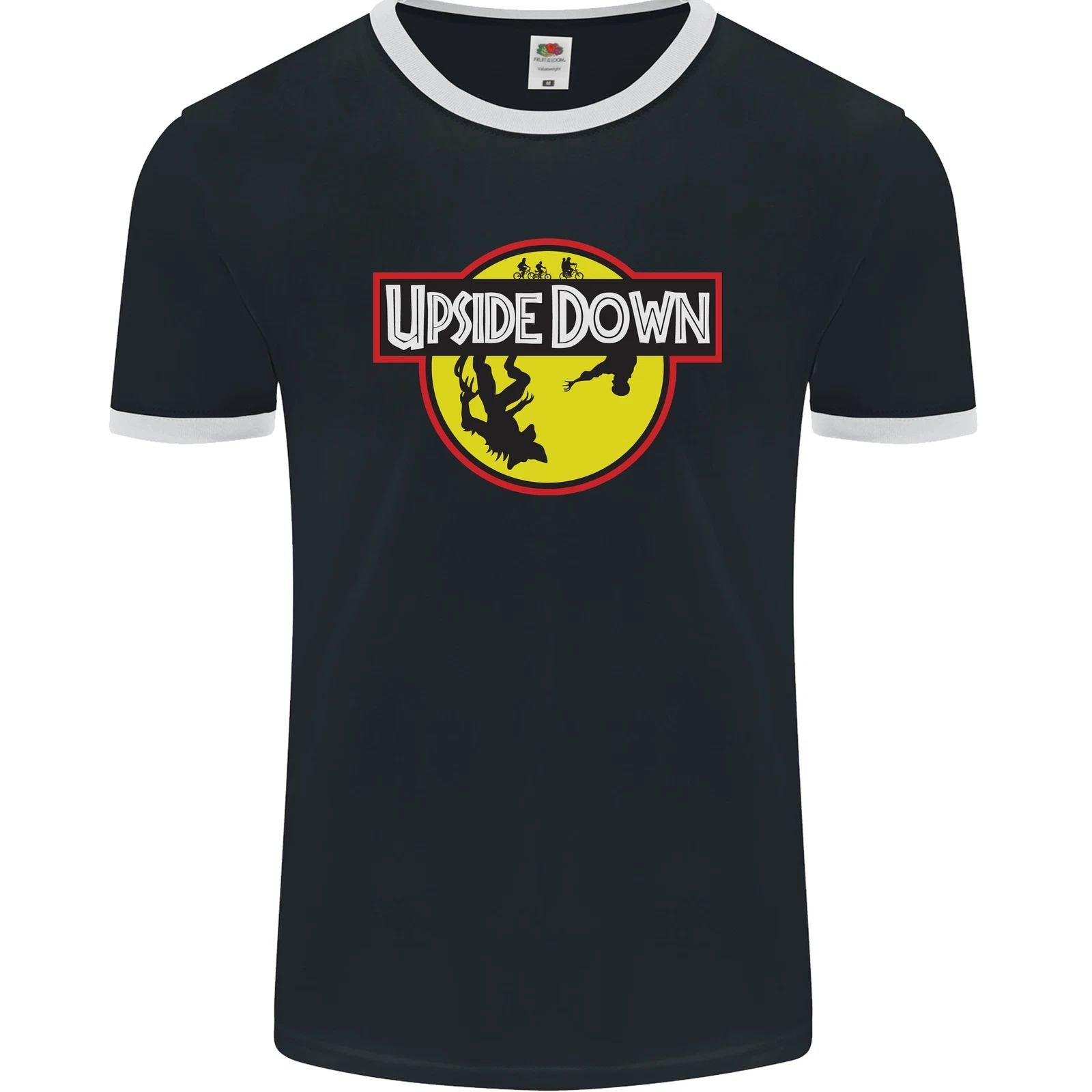 Upside Down SCI-FI TV Program Mens Ringer T-Shirt FotL