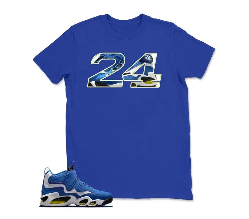 Number 24 Sneaker Shirt To Match Griffey Max 1 Varsity Royal, Griffey Max 1 Vars