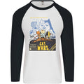 Cat Wars Funny Sci-Fi Mens L/S Baseball T-Shirt