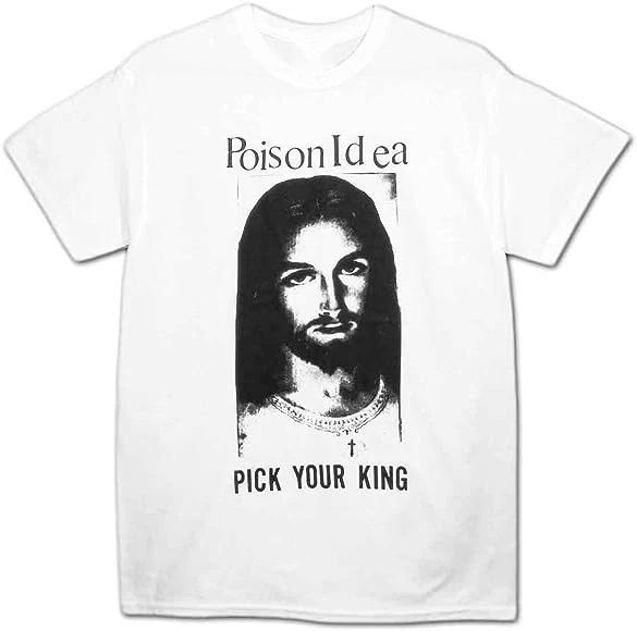 Vtg Poison Idea Band Pick Your King Cotton White Full Size Unisex Shirt