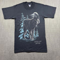 Vintage Habitat Shirt Mens Small Wolf Potter County PA Gods Country Graphic 90s