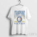 Classic La Dodgers Champions Back To Back La Vs The World T Shirts