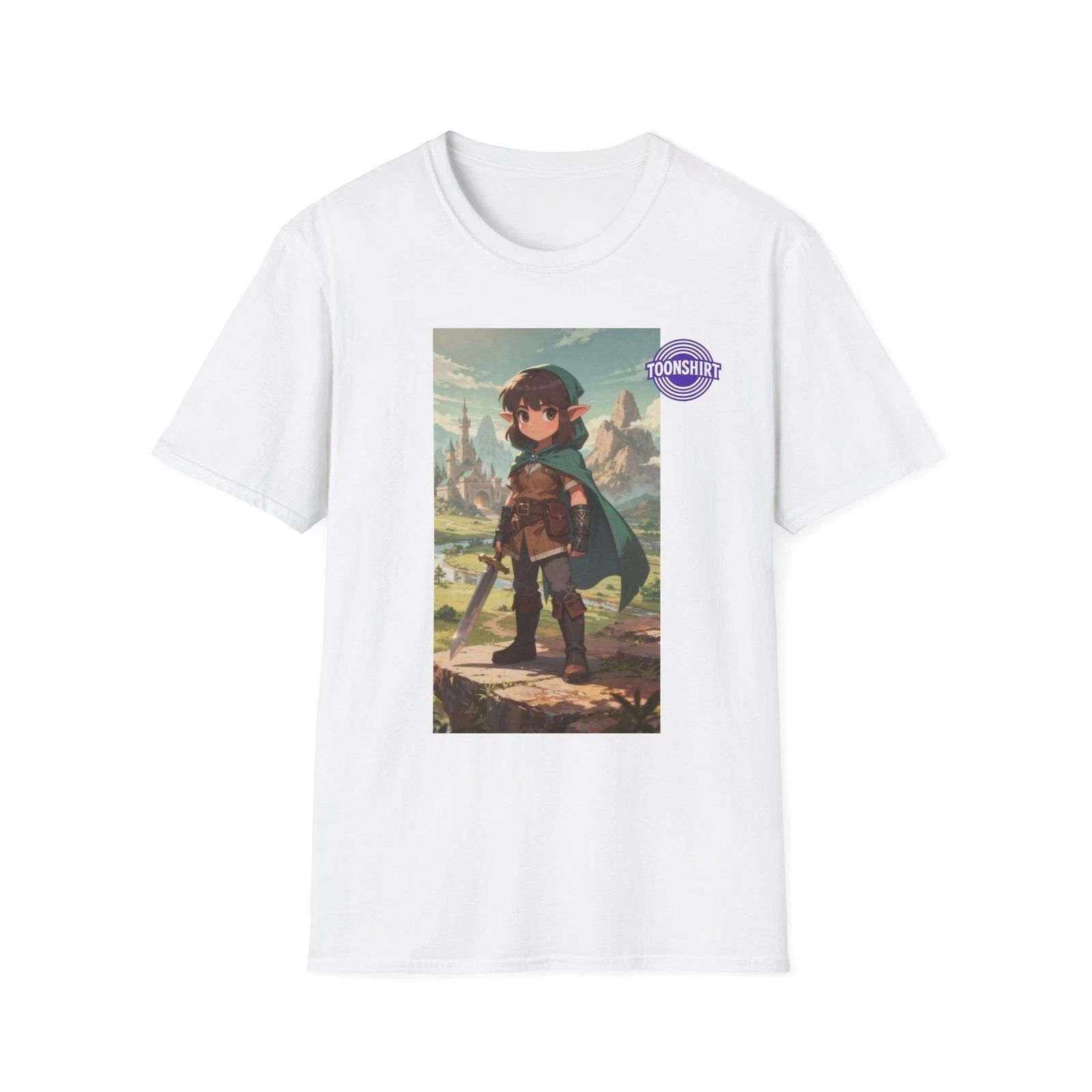 Fantasy Elf Warrior Graphic T-Shirt