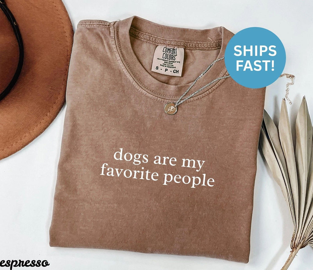 Comfort Colors Dog Lover Shirt, Dogs Are My Favorite People Shirt, Animal Lover