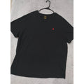 Polo Ralph Lauren Shirt Mens XXL 2XL Black V Neck Short Sleeve Red Pony Logo