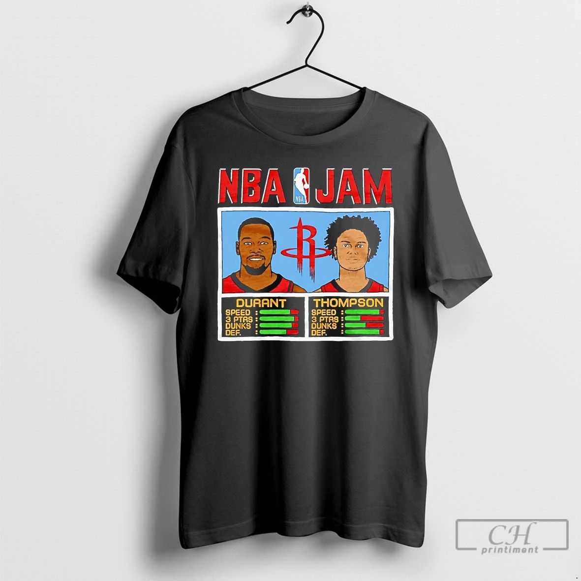 Classic Kevin Durant And Klay Thompson Nba Jam Houston Rockets T Shirts