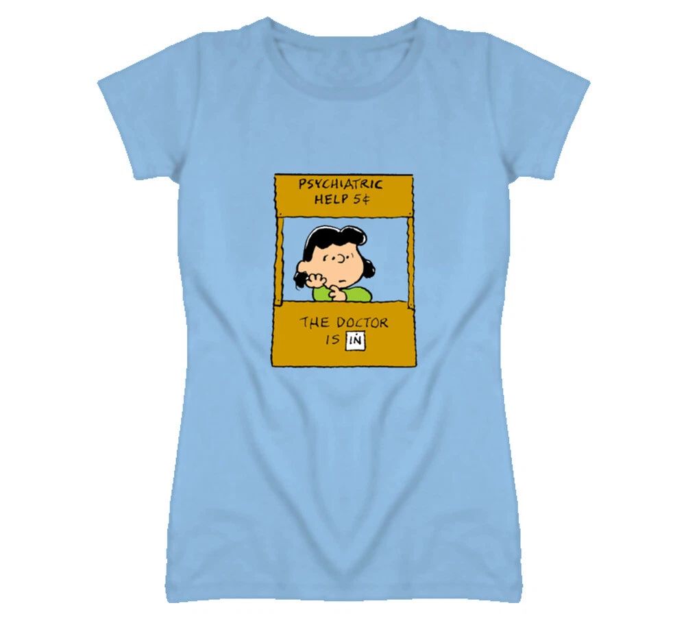 The Doctor is in Peanuts Lucy T Shirt