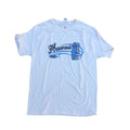 HANES Hawaii Surfboard T Shirt Men's MED White Short Sleeve Crew BRAND NEW
