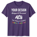 Personalised T-Shirt Custom Printed Photo Text Graphic | Mens Kids Unisex