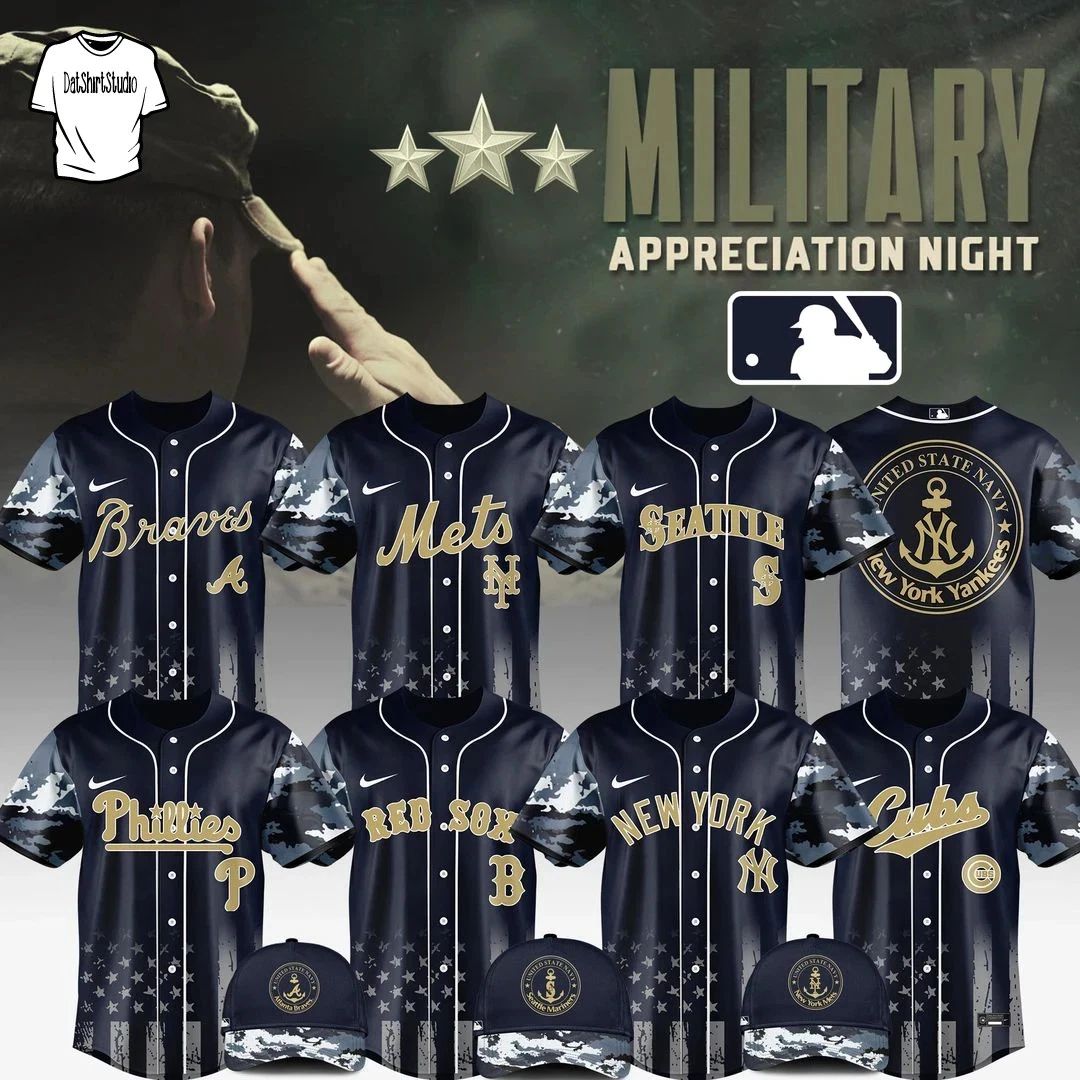 Custom All Baseball Team x Military Appreciation Night 2026 Edition Jersey