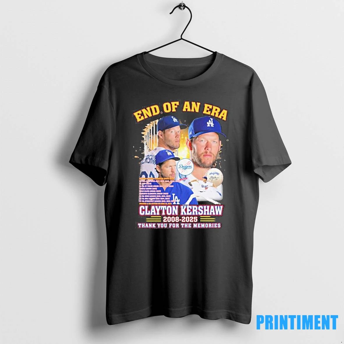 End Of An Era Clayton Kershaw 2008 2025 Thank You For The Memories Tshirts Sweater